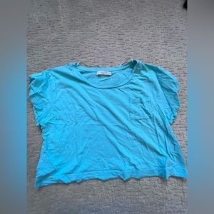 Women's short sleeve crop top T-shirt